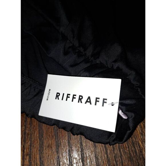 New Medium lalavon Riffraff Time to Shine Satin Joggers Elastic Waist Pants NWT - Picture 5 of 6